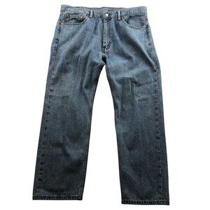 Levi's Mens Jeans Size 38x30 505 Straight Leg Classic Blue Denim Casual Cotton